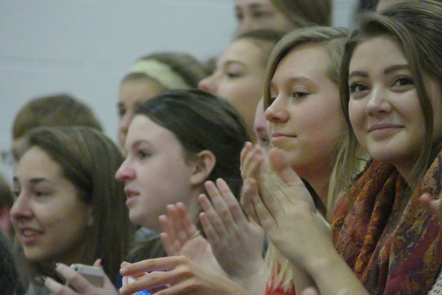Students and staff watched the Make a Wish Foundation grant two wishes to Liberty students at a surprise assembly Thursday, Oct. 27. 