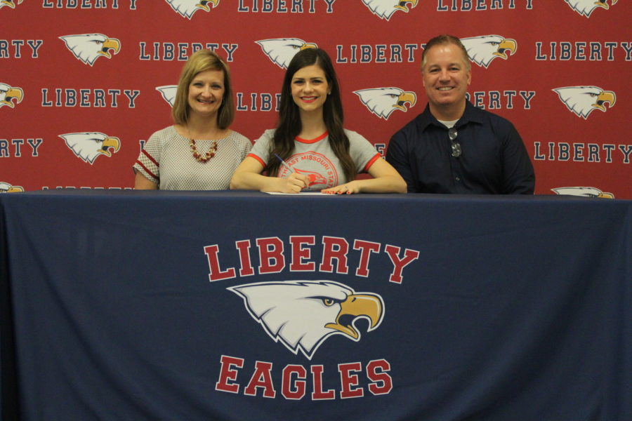 Liberty sends off senior Madelyn Brown to SEMO with an academic scholarship.