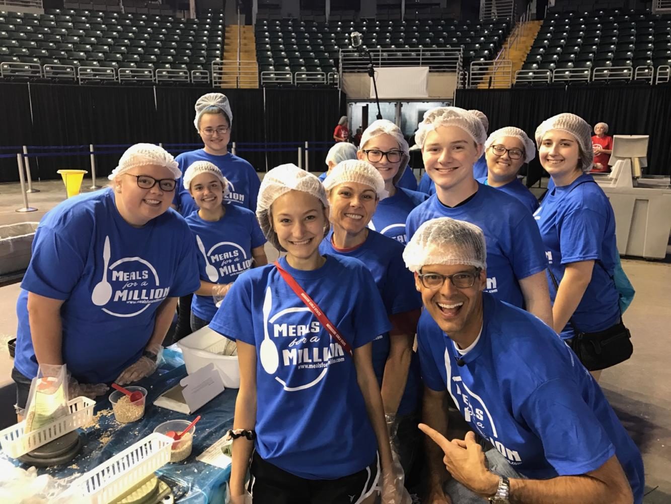 Key Club at Meals for a Million where Tim Ezell from Fox 2 News filmed Key Club hard at work.  Key Club will be on Fox 2 News The Thread on Saturday, Sept. 16 at 8:30 a.m.