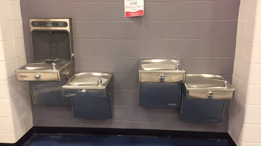 Our ranking system rated the water fountains in the cafeteria as the best in the school. 