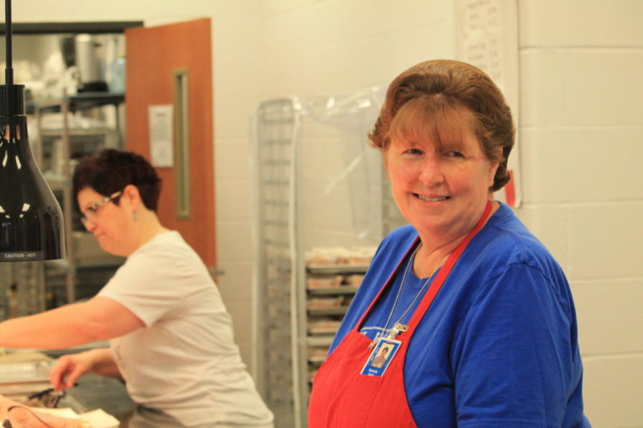 Cammie Earle has been working in school cafeterias for over 20 years. 