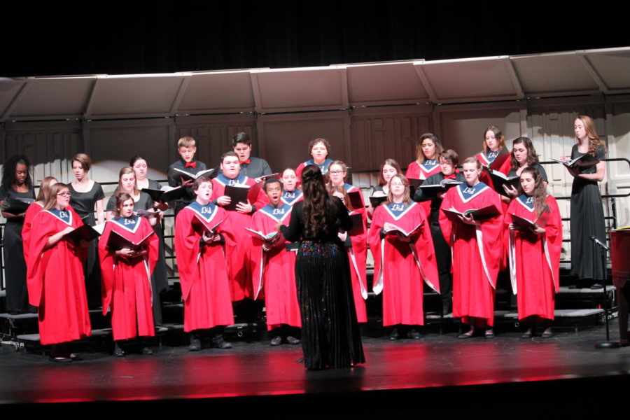 Choir performs at their annual winter concert.