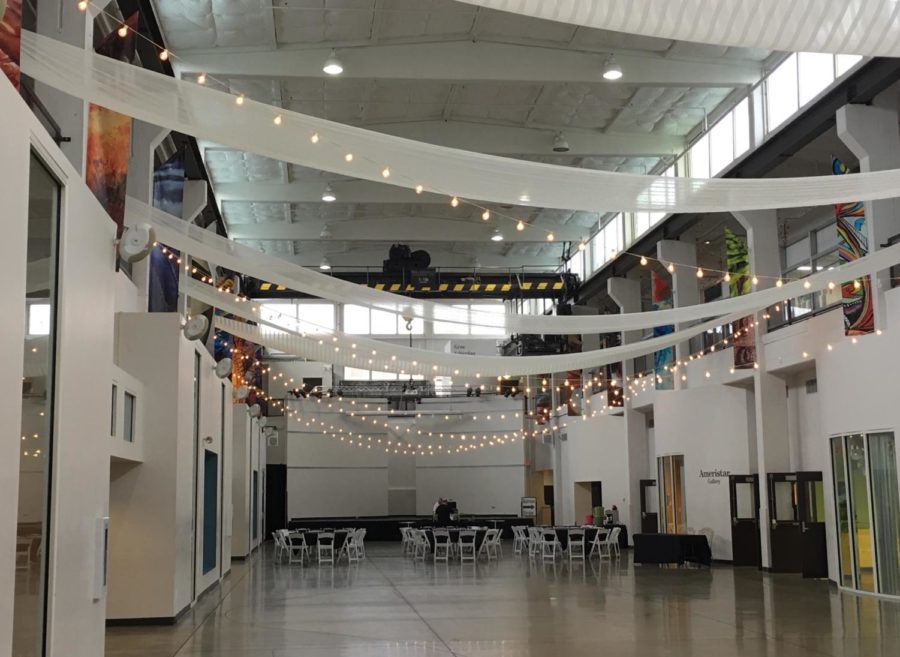 The space in the Foundry Art Centre where prom will be held, called the Grand Hall.