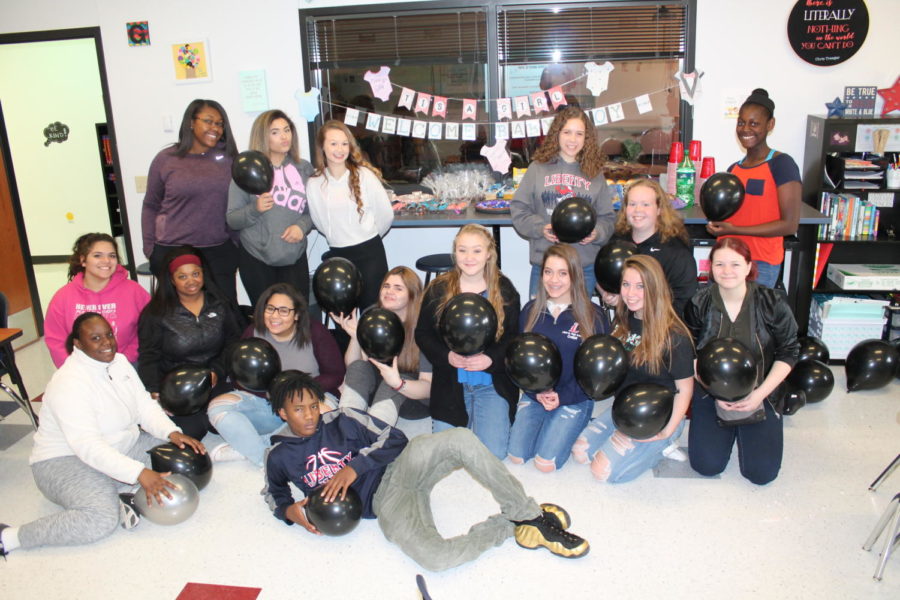 The seventh hour child development I class put on their much-anticipated baby shower. 