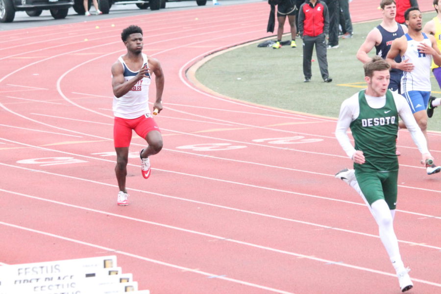 In addition to the 100 and 200 meter events, Wesley Hines is also a key contributor in the sprint relays too.