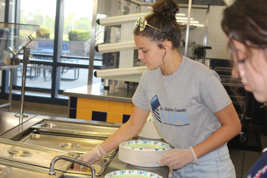 Senior Marjori Russo volunteered her time to provide participants with a free pancake breakfast.