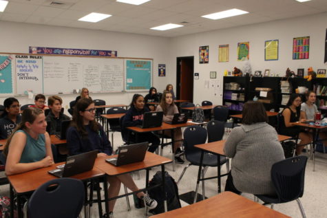 Speech and debate is a club that welcomes all grade levels and encourages students, new and old, to try speech and debate. It is always accepting new members.
