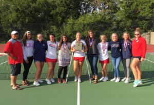 The girls tennis team won the GAC title two years in a row.