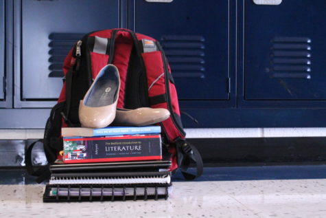 Textbooks, a planner and a spare pair of shoes are just a few of the items I keep with me in my 22.6 lbs backpack.