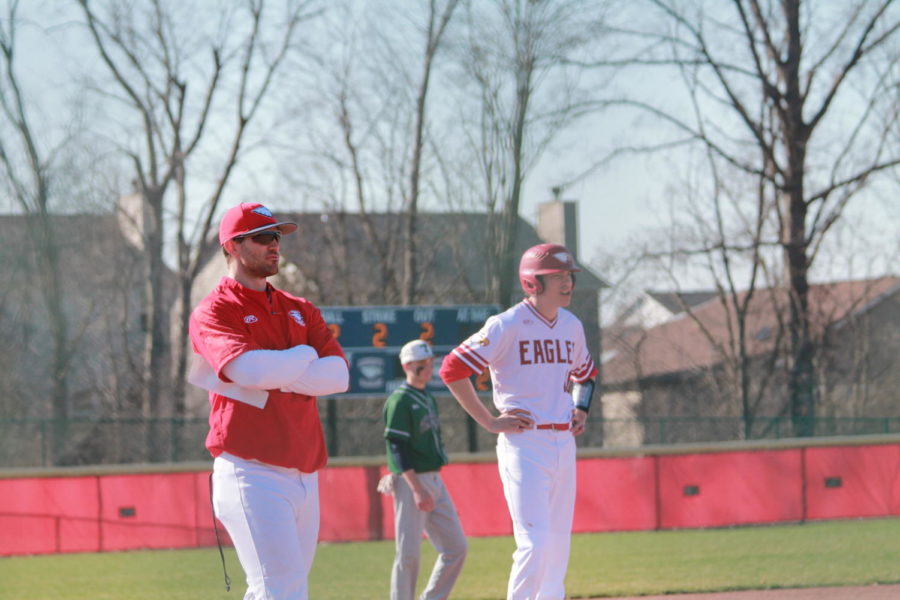 Coach Clements’ love for coaching has brought a new dynamic to the baseball team. He notes specific improvements the team can make on a daily basis. 