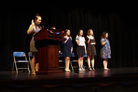The night of inductions, Gehrke recalls how many seniors became inducted. She recalls how many students find themselves loving theater within their last year of high school.
