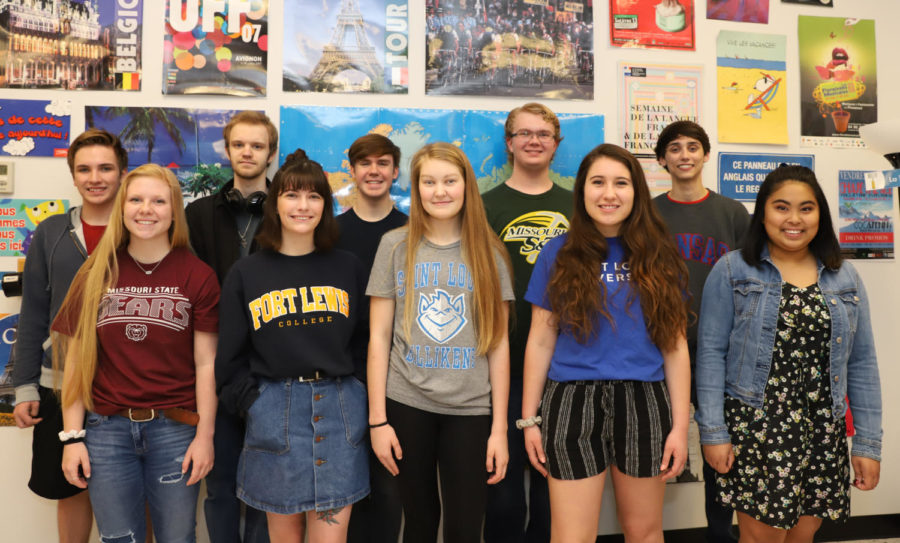 Liberty celebrates (back row left to right) Devin Eckardt, Ian Beardslee, Luke Carter, Mitchell Sanderson, Ryley Pickering (front row left to right) Jenna Woodside, Paityn Schlosser, Sylvia Young, Greta Rompel and Chasteanne Salvosa for earning Seals in Biliteracy.