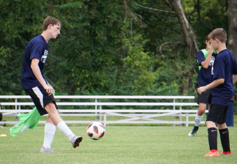 Charles Hebden enjoys the many benefits of playing soccer. 
“Having to play with friends, and having the chance to get a scholarship,” Hebden said. Both are of great importance, but that isn’t all. “I play for myself and my sister (Isabella Hebden).” 