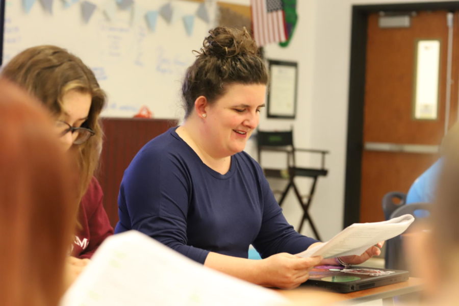 Ms. Gehrke has a passion for theatre, and loves introducing her students to new material.