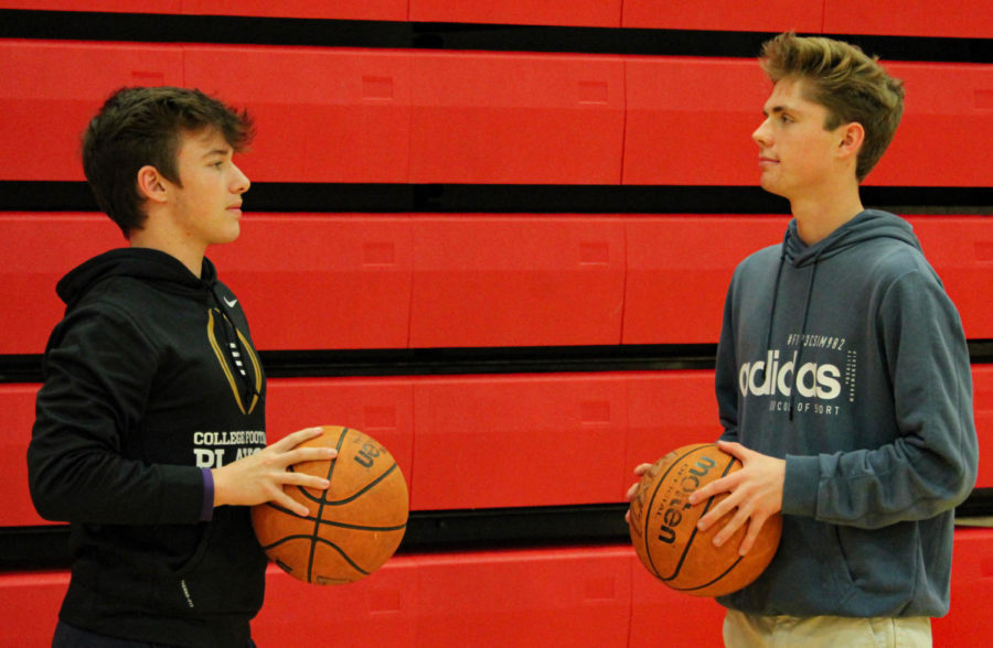 Mitchell Eckardt and Chuck Schraudenbach have worked hard to plan a charity basketball tournament and are ready to see their hard work pay off.