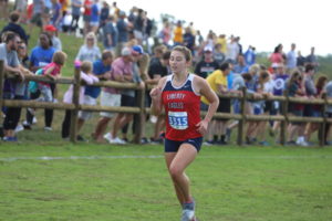Olivia Guffey runs a great race at the state preview course.