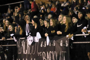 The student section continues to support the football team, joining them along on this journey through playoffs.