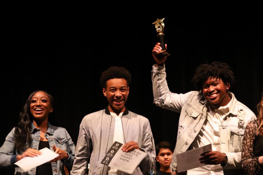 Tai Williams, Randall Dennis, & Taylor Peoples are crowned the 2020 Talent Show winners.
