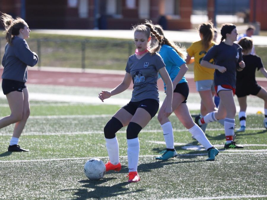 Spring sports began practices Monday, March 2 to nice 55 degree temperatures.