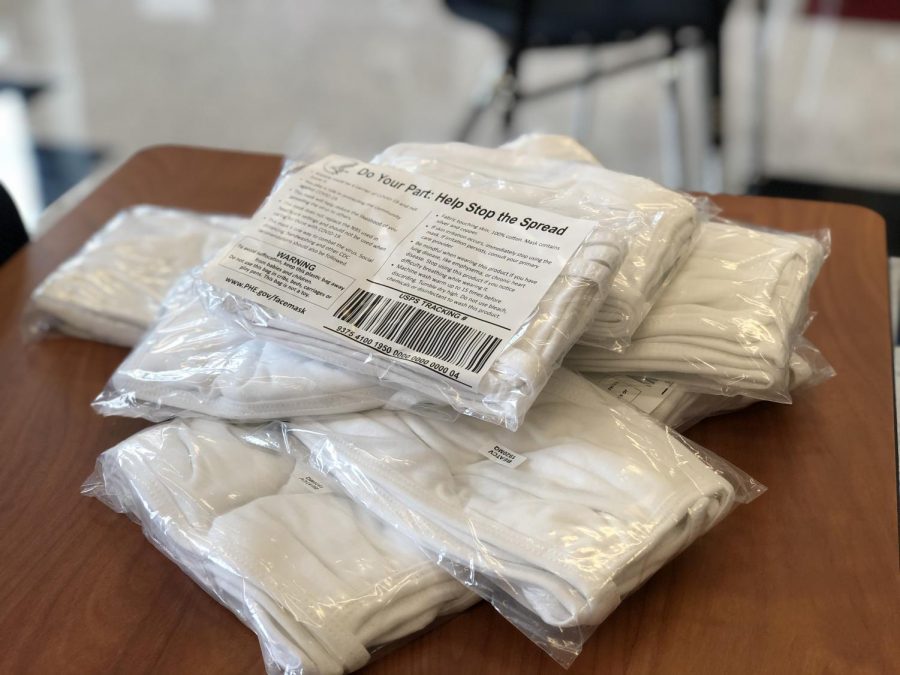 According to Dr. Lindsay Kiely, "(All) Students will have three free masks for their personal use delivered to them on Monday. The masks are washable and provided to the WSD from SEMA (State Emergency Management Agency)."