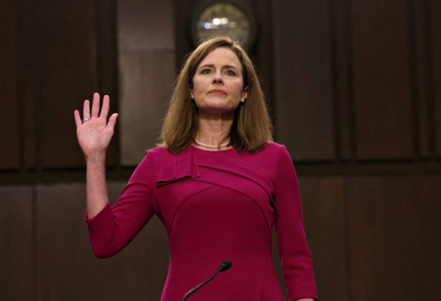 Amy Coney Barrett takes oath as the newest Supreme Court justice of the United States.