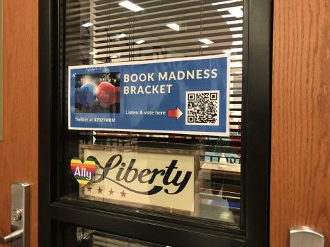Students can view the March Madness bracket by scanning the QR code outside of the Library.