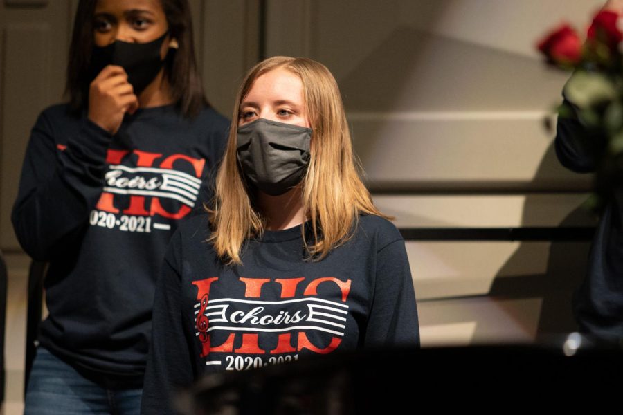 Aiyana Walker (9) sings in the Concert choir.