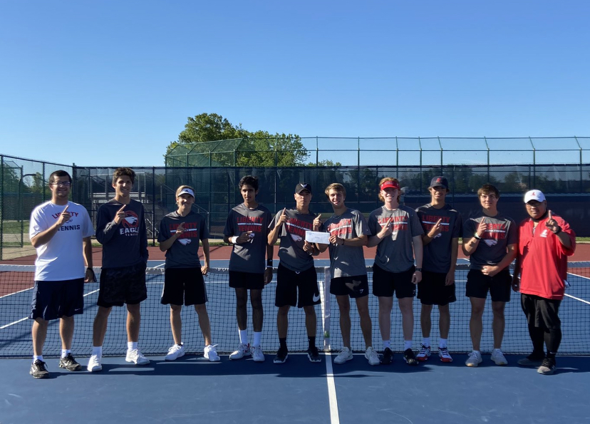 Varsity boys tennis took first place in the Class 4 District 2 GACs. 