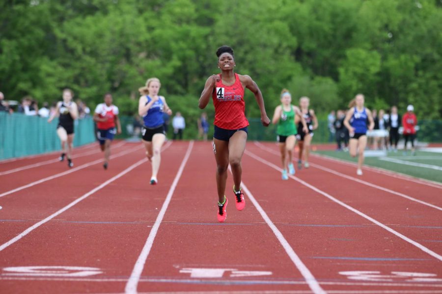 Karlie Wooten set a school record in the 400 meter at sectionals