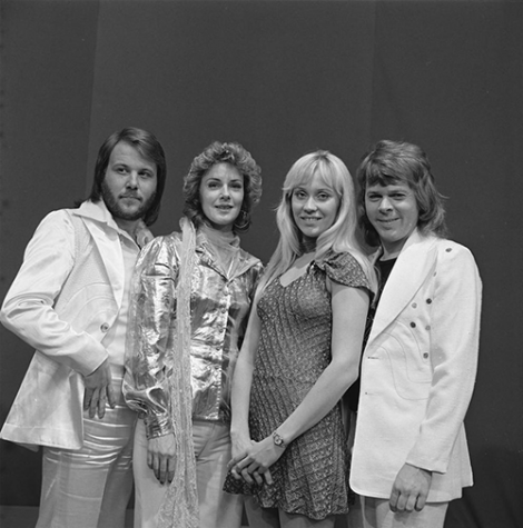 The faces of ABBA:
(left to right) Benny Andersson, Anni-Frid Lyngstad, Agnetha Faltskog, Bjorn Ulvaeus