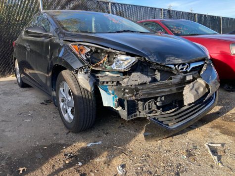 My Hyundai Elantra was totaled in the crash and now sits at a tow yard. 