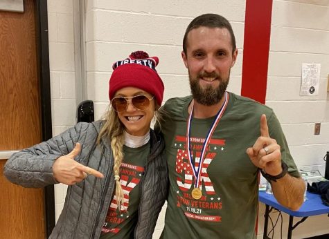 Ms. Hall and Mr. Sodemann were two of the teachers who ran the 5K. 