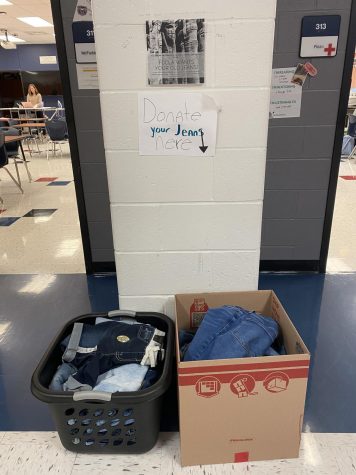 Members of FCCLA and others have been working to redesign donated jeans.