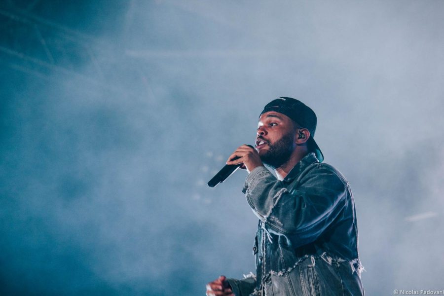 The Weeknd performing at the Festival dété de Québec in July 2018.