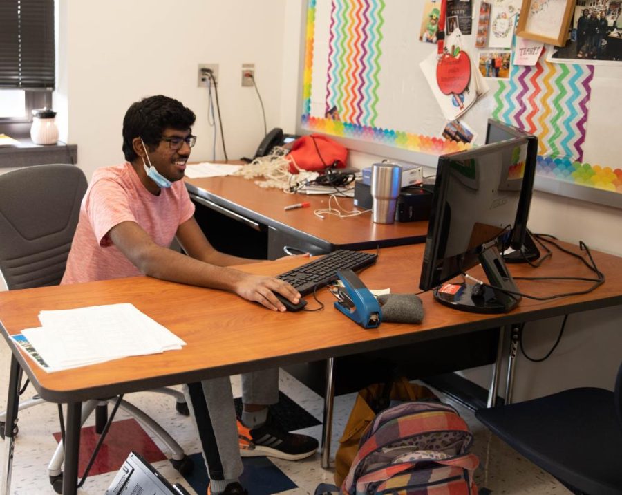 Manav Vinotha Raja (11) began coding club as a way for students to learn and foster a love for coding.