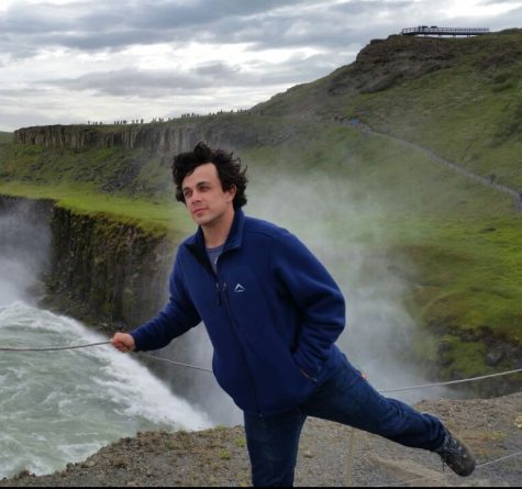 Mr. Liston in August of 2015 in front of Gullfoss Falls in Iceland.