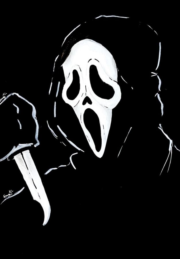 Ghostface+is+the+masked+killer+in+all+five+Scream+movies.