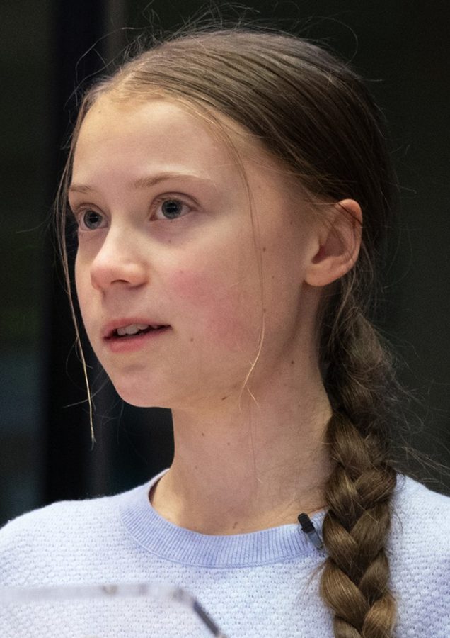 Greta Thunberg speaks at an event in 2020. 