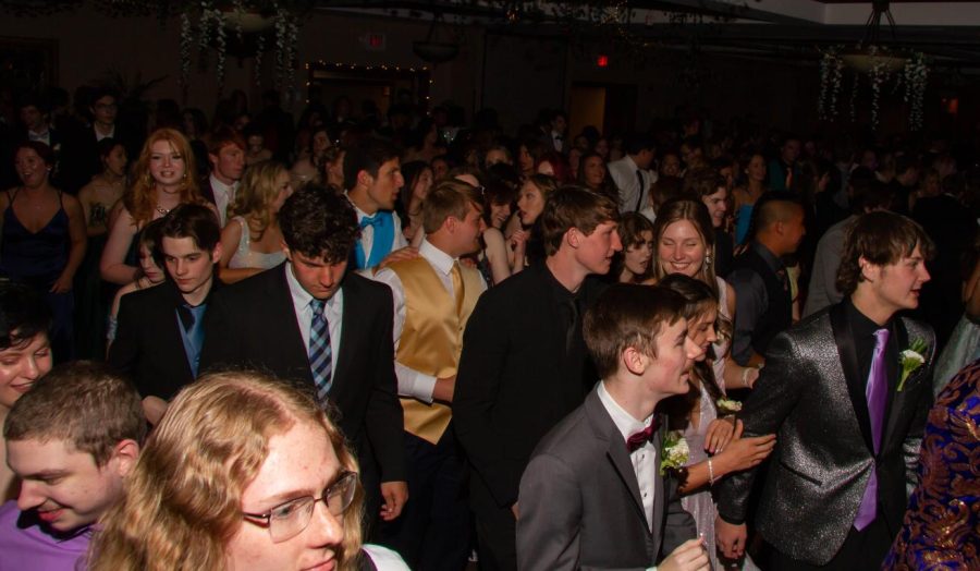 Liberty students dance at prom on April 16 at Old Hickory Golf Club. 