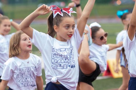 A future Liberty Belle dancing her heart out at the Holt vs Liberty Football pre-game show on 9/2. 