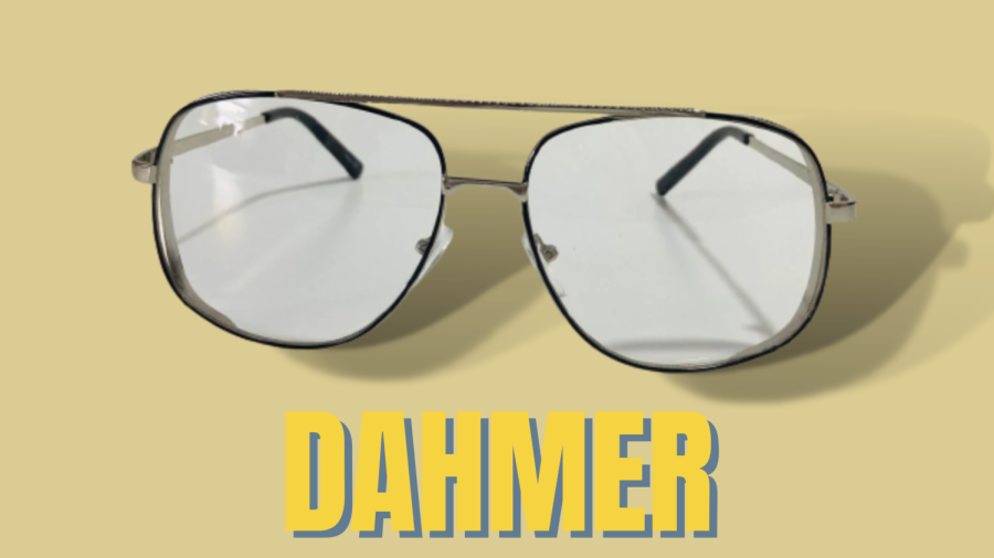 Jeffrey Dahmers infamous glasses, a style of which has been repopularized with the surgance of Netflixs breakout series. 