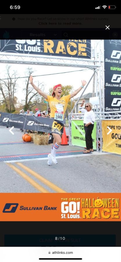 Ms. Hall wins the Go St. Louis 10K on Oct. 23. She recently opened her own business, JPH Running. 