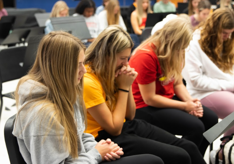 Students gather to pray, learn more about God, and participate in fun activities each week. 