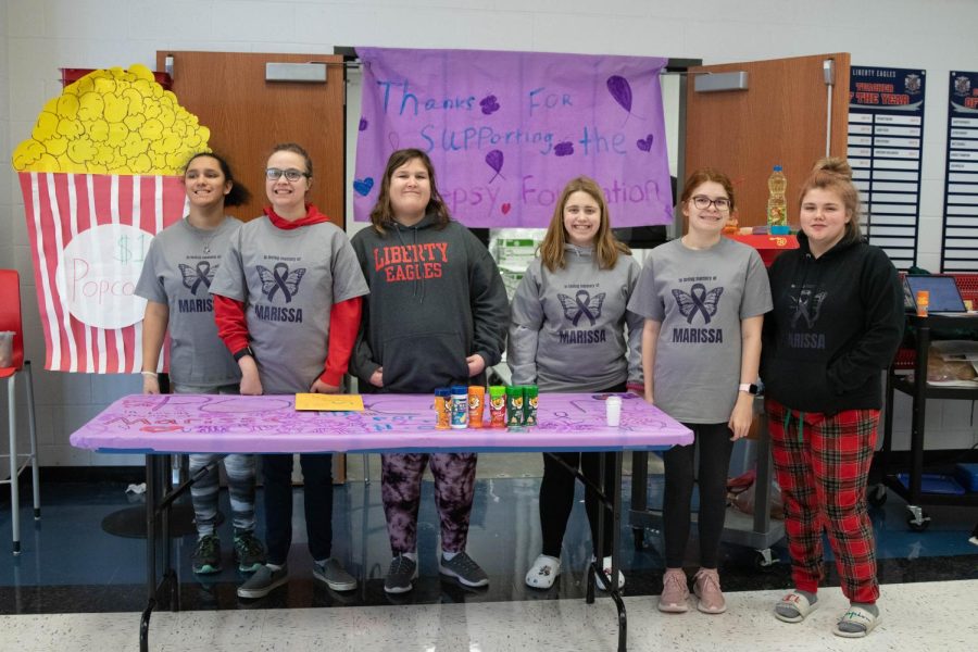 Liberty hosted a popcorn fundraiser on Jan.6 for the epilepsy foundation in honor of Marissa Carr. 