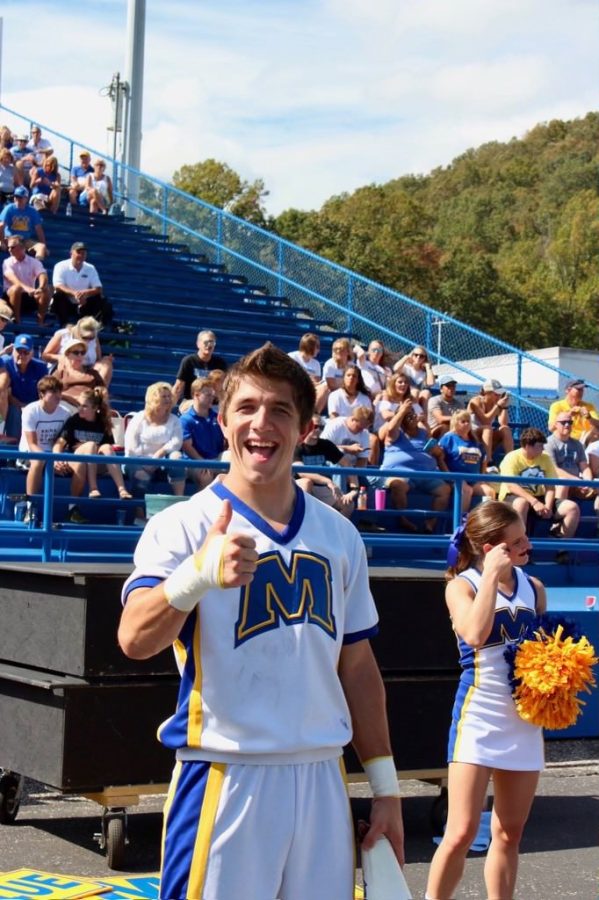 Mr. Collin Johnson cheered collegiately at Morehead State for his last two years of college, where he won multiple competitions. 