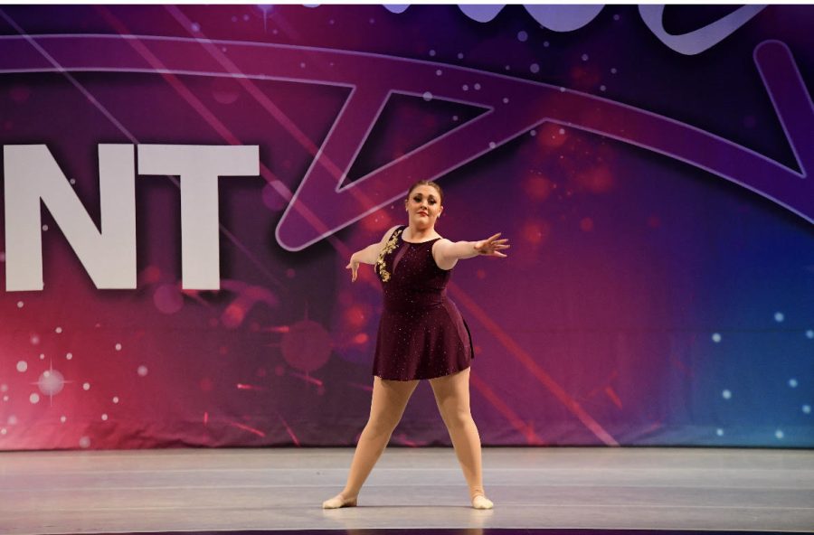 Kiersyn+Roberson+%2811%29+performs+her+solo+routine+at+a+dance+competition.+