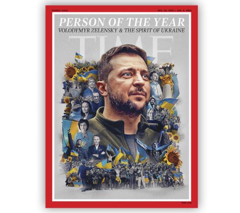 Ukrainian President Zelensky was named TIME Magazines Person of the Year.