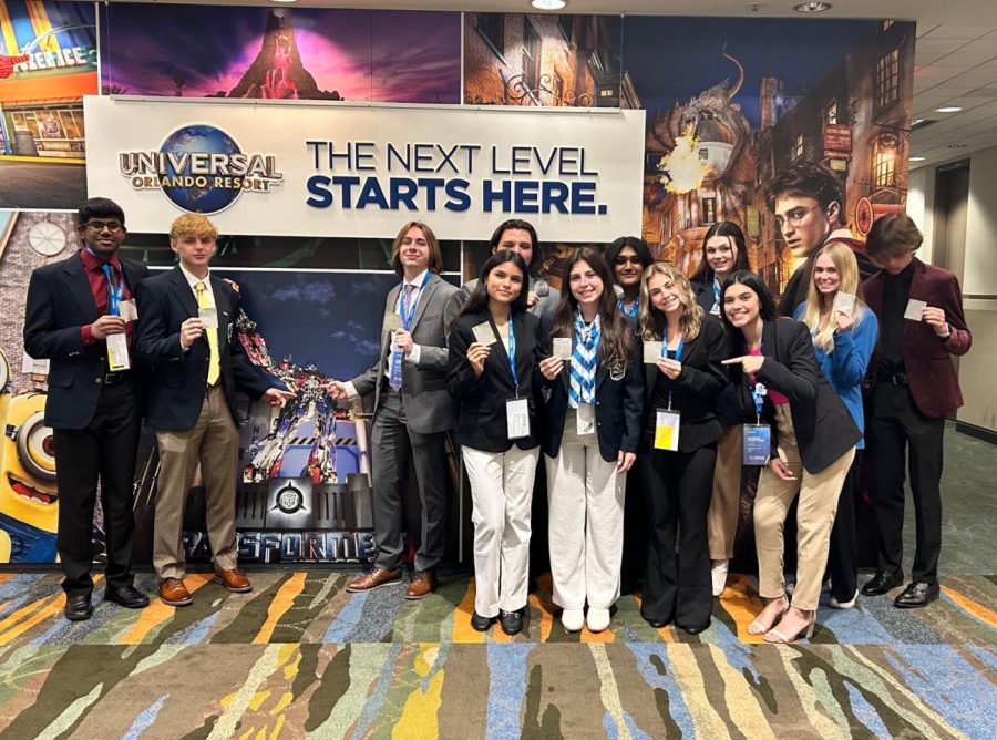 The Liberty DECA international competition team traveled to Orlando from April 22-25.