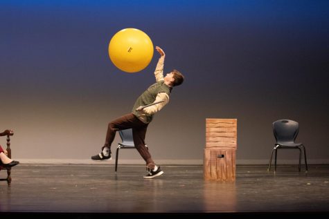 The senior One Acts were just too good. Each one was filled with scenes and characters that made people laugh out loud. This scene from Dauntless: The Wit Of One shows Dauntless getting hit with a giant cannonball.