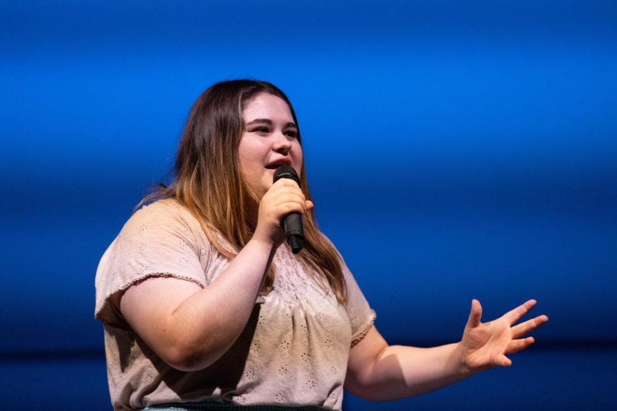 Junior Kennedy LeMaster sings She Used to be Mine from Broadway show Waitress. 